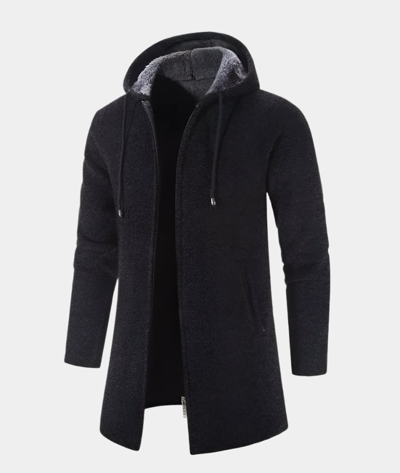 Luxuriöse Herrenstrickjacke aus Kaschmir und Chenille