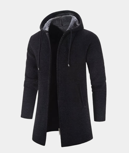 Luxuriöse Herrenstrickjacke aus Kaschmir und Chenille
